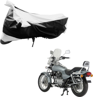 Purpleheart Two Wheeler Cover for Bajaj(Avenger 220 DTS-i, Black, Silver)