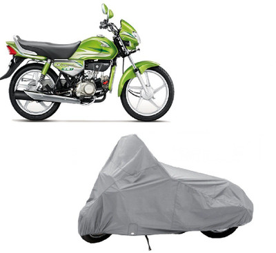 Auto Age Two Wheeler Cover for Hero(Silver)