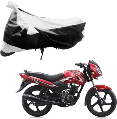 

Purpleheart Two Wheeler Cover for TVS(Sport, Black, Silver)