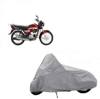 

Kaaz Two Wheeler Cover for Hero(HF Dawn, Silver)