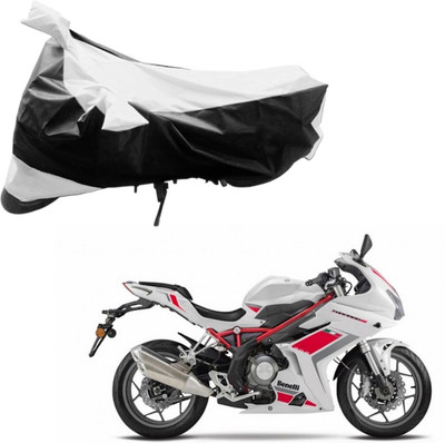 Purpleheart Two Wheeler Cover for DSK Benelli(TNT R, Black, Silver)