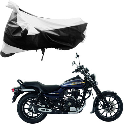 Purpleheart Two Wheeler Cover for Bajaj(Avenger 220 Street, Black, Silver)