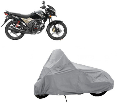 

AUTO AGE Two Wheeler Cover for Honda(CB Shine, Silver)
