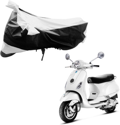 

Purpleheart Two Wheeler Cover for Piaggio(Piaggio Vespa, Black, Silver)