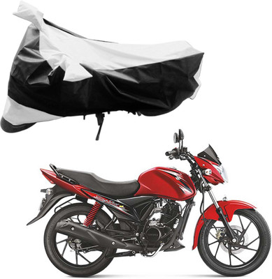Purpleheart Two Wheeler Cover for Suzuki(Sling Shot Plus, Black, Silver)