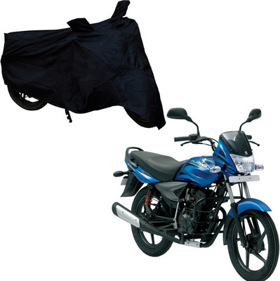 Purpleheart Two Wheeler Cover for Bajaj(Platina 100 DTS-i, Black)