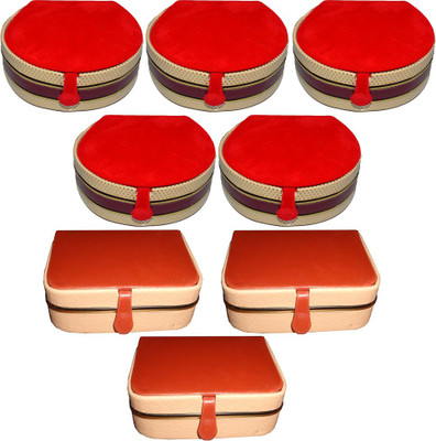 

Aadhya combo of ring & bangle box Pack of 8 Vanity Box(Multicolor)