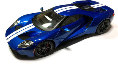

Maisto 2017 Ford GT Exclusive Edition Diecast Model Car, Scale 1:18, Color - Blue-White(Blue, White)