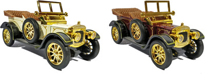 

Jack Royal 2 Combos of Vintage die cast metal cars(Cream, Maroon)