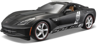 

Maisto Special 2014 Corvette Stingray Police Diecast Car, Scale 1/18 Color - Black(Black)
