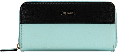 

Lavie Women Blue Artificial Leather Wallet(8 Card Slots)