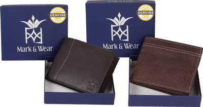 

Mark & Wear Men Brown Genuine Leather Wallet(8 Card Slots), Husky brown