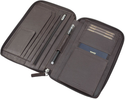 

Hornbull Men Brown Genuine Leather Document Holder(3 Card Slots)