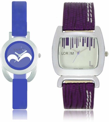 VALENTIME LR207VT17 New Big Size Dial Purple Leather-Plastic Belt Exclusive Fashion Best Offer Branded Combo Beutiful Hand Watch  - For Girls   Watches  (Valentime)