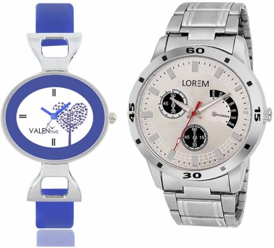 VALENTIME LR101VT29 New Stylish Chronograph Pattern Metal-Plastic Belt Exclusive Fashion Best Offer Branded Combo Couple Hand Watch  - For Boys   Watches  (Valentime)
