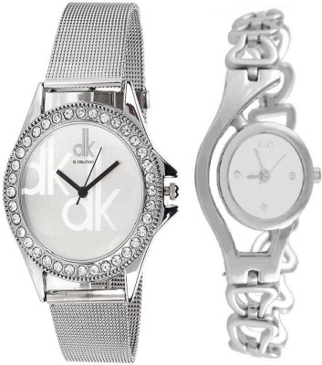 Rj creation Diamond Studded White Watch  - For Women   Watches  (RJ Creation)