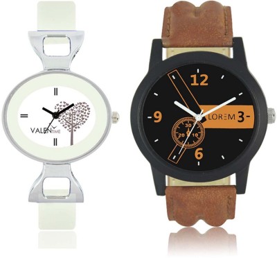 VALENTIME LR1VT32 New Stylish Chronograph Pattern Leather-Plastic Belt Exclusive Fashion Best Offer Branded Combo Couple Hand Watch  - For Boys   Watches  (Valentime)