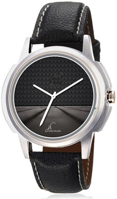 

Jack Klein Elegant Black Round Dial Black Strap Watch - For Men