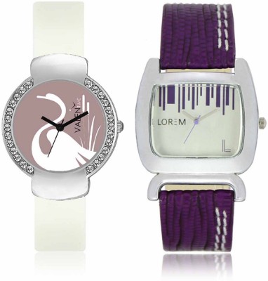 VALENTIME LR207VT26 New Big Size Dial Purple Leather-Plastic Belt Exclusive Fashion Best Offer Branded Combo Beutiful Hand Watch  - For Girls   Watches  (Valentime)