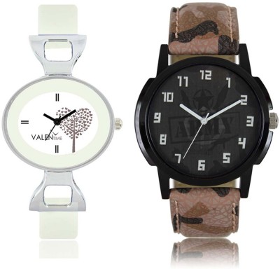 VALENTIME LR3VT32 New Stylish Army Leather-Plastic Belt Exclusive Fashion Best Offer Branded Combo Couple Hand Watch  - For Boys   Watches  (Valentime)