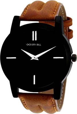 

Golden Bell 852GB Original Black Dial Brown Strap Analog Wrist Watch - For Men