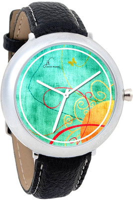 

Jack Klein Stylish Black Strap Graphic Watch - For Men