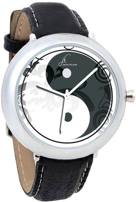 

Jack Klein Stylish Ying Yang Edition Black Strap Watch - For Men