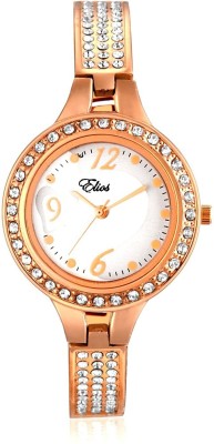 Elios Rose Gold Studded Watch for Women Watch  - For Girls   Watches  (Elios)