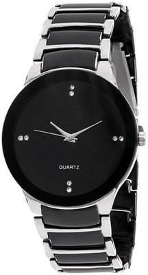 

Jack Klein Black Round Dial Silver Metal Watch - For Men
