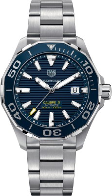 Tag Heuer WAY201B.BA0927 Aquaracer Automatic Blue Dial Calibre 5 Watch  - For Men   Watches  (Tag Heuer)