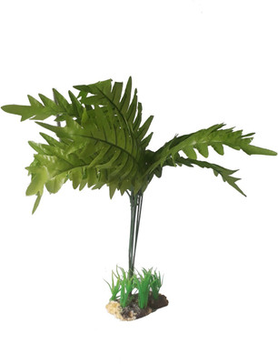 

SRI Fish Aquarium Decorative Green Artificial Plastic Plant Laterite Planted Substrate(Green)