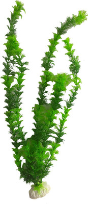 

SRI Fish Aquarium Decorative Artificial Plastic Plant Laterite Planted Substrate(Green)