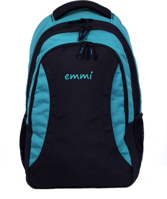 

EMMI BAGS Splice Green 34 L Laptop Backpack(Black, Blue)