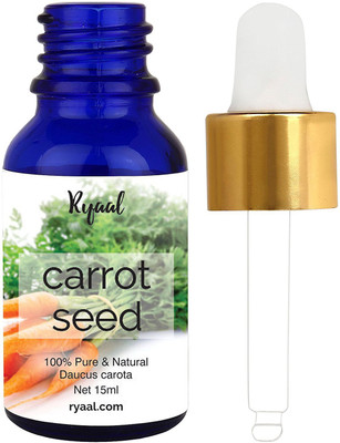 

Ryaal Carrot Seed Oil - 100% Pure Organic Unrefined Cold Pressed Moisturizer for Hair Skin and Nails(15 ml)