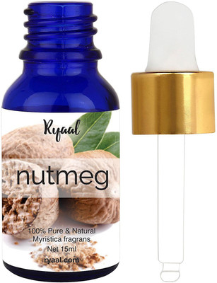 

Ryaal Nutmeg Oil - 100% Pure Nutmeg Essential Oil - Relieve Muscle Pain, Swelling, Inflammation - Premium Quality - Therapeutic Grade - Best For Aromatherapy(15 ml)