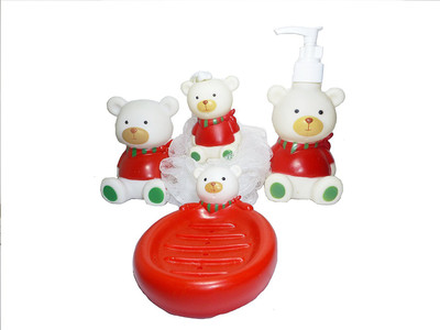 

Koochiekoo BATHROOM SET TEDDY RED Bath Toy(Multicolor)