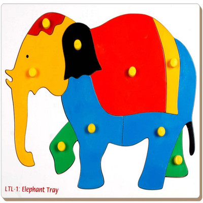 

Little Genius Inset Tray Large-Elephant Board Game