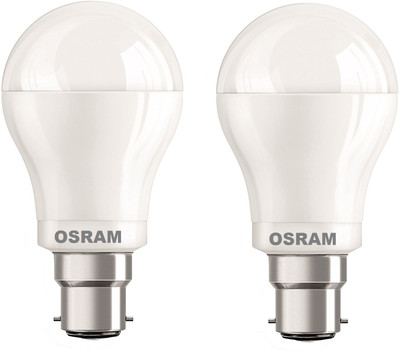 OSRAM 15 W Basic Round B22 LED Bulb(White, Pack of 2)