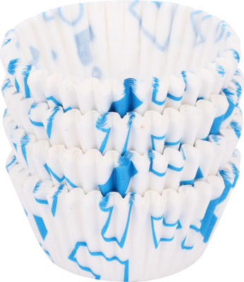 

Flour butter chocolate Cupcake liner 100 pc Paper Cake Server(Blue, Pack of 100)