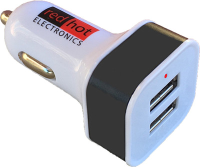 

Redhot Electronics 4.8 Amp Turbo Car Charger(Grey), Steel grey