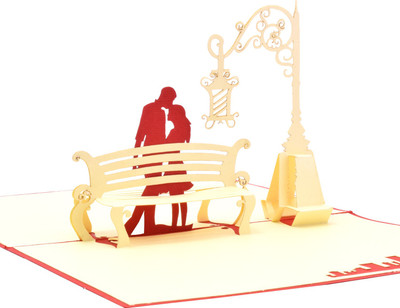 

yolopop Handmade Romantic Couple Anniversary Gift for Boyfriend | Girlfriend | Love Greeting Card(Red, Pack of 1)