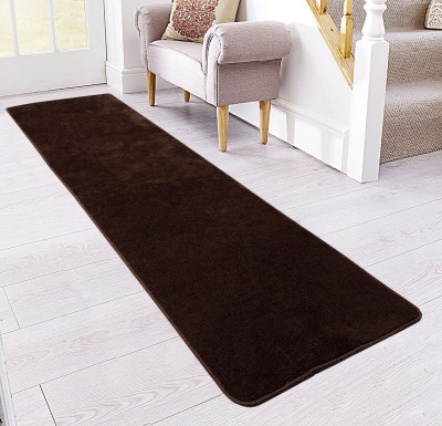 Saral Home Brown Polyester Runner(2 ft,  X 6 ft, Rectangle)