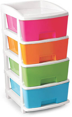 

Wud Kraft Plastic Free Standing Chest of Drawers(Finish Color - multicolor)