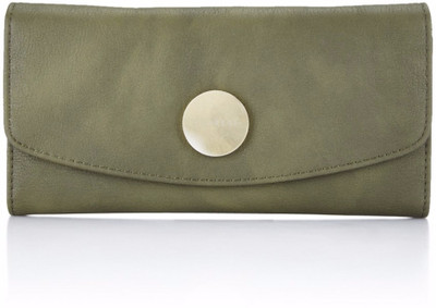 Caprese Casual Green Clutch