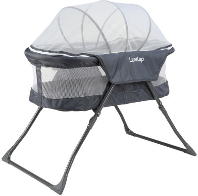 LuvLap Baby Bed - Starshine(Grey)