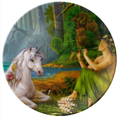 

Sabstylish Sabstylish Horse 2 Decorative Plate Bone China Decorative Platter(Multicolor)