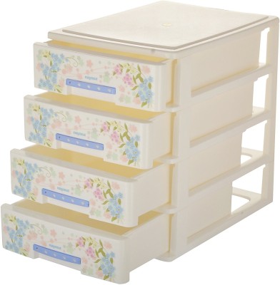 

Nayasa 4 Compartments Plastic 4 Drawers(White)