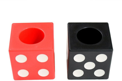 

Y.E.S 1 Compartments ABS Plastic Pen holder(Red, Black)