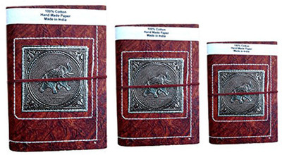 

Rastogi Handicrafts Book-size Diary(Journal notebook, brawon, Pack of 3)