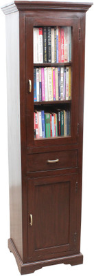 BIC Solid Wood Display Unit(Finish Color - Dark Walnut)